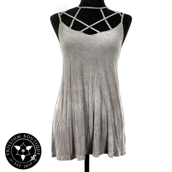 American Eagle Soft & Sexy Strappy Tank Top - Picture 2 of 7